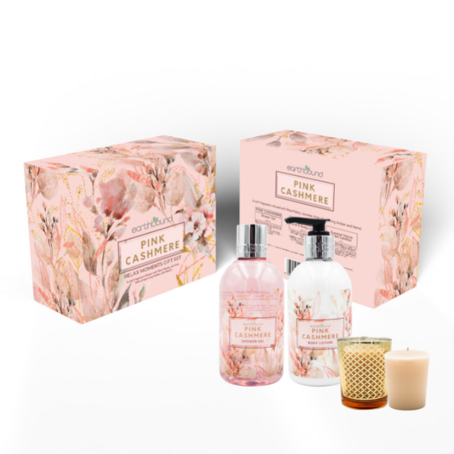 Earthbound - Pink Cashmere Home Pamper Gift Set