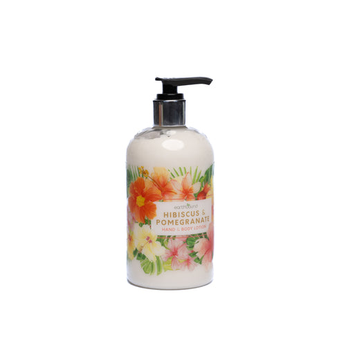 Earthbound - Hibiscus and Pomegranate Hand & Body Lotion with Vitamin E and Jojoba Oil 300ml