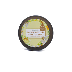 Earthbound - Orange Blossom & White Waterlilies Sugar Body Scrub with Centella Asiatica 250g