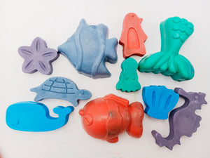 Earthbound Kidz - Sea Creature & Sea Side Bath Crayons - 10 Pack