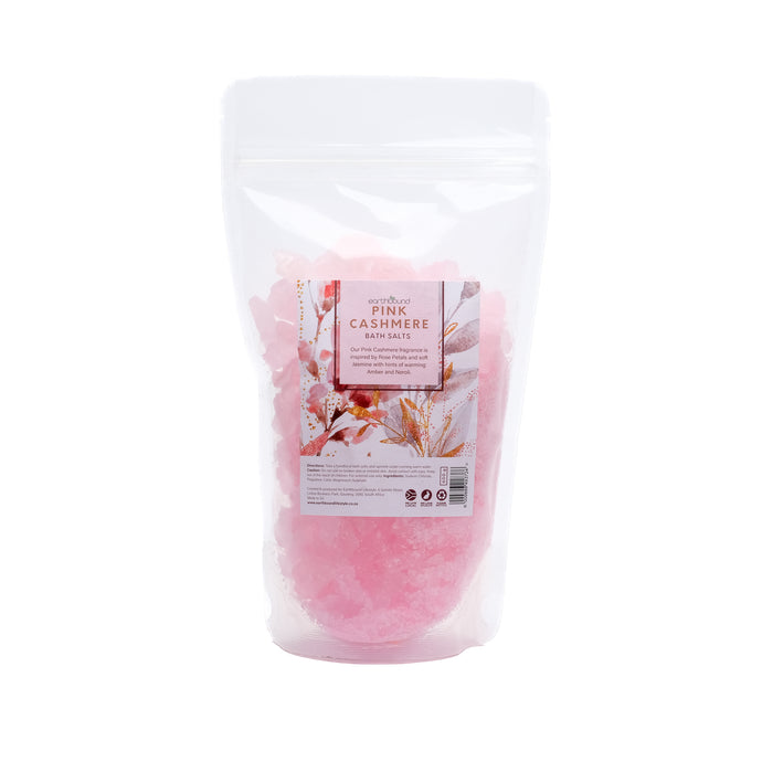 Earthbound - Pink Cashmere Bath Salt Crystals 600g